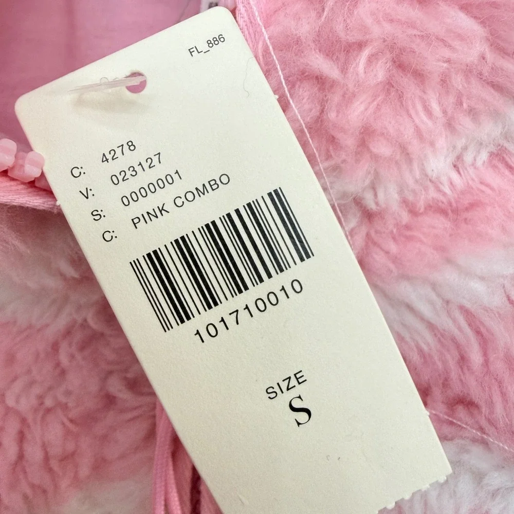 Beach Riot for Anthropologie Ski Lift Fleece Pullover Pink Blue S NEW - Picture 6 of 11